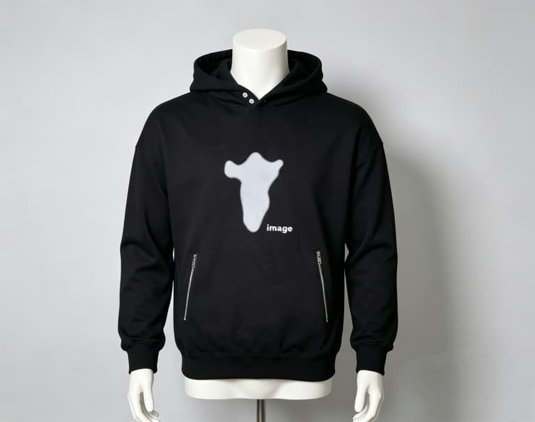 Custom heavyweight French Terry cotton hoodie with vintage portrait print, streetwear manufacturing supplier hoodie