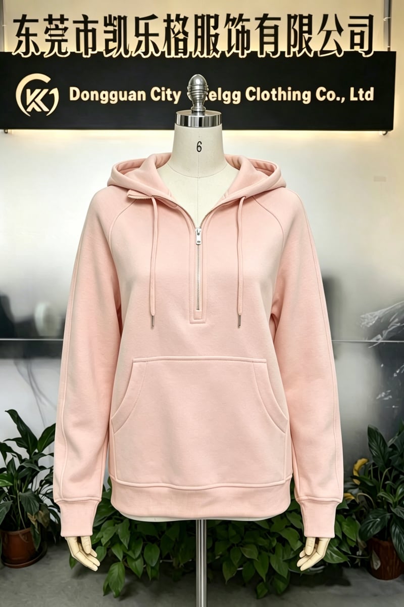 320 GSM Heavyweight French Terry Premium Quarter-Zip Raglan Hoodie
