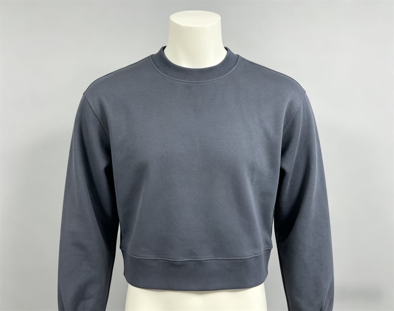 Custom blank crewneck sweatshirt 500gsm, 100% cotton heavyweight pullover for streetwear brands