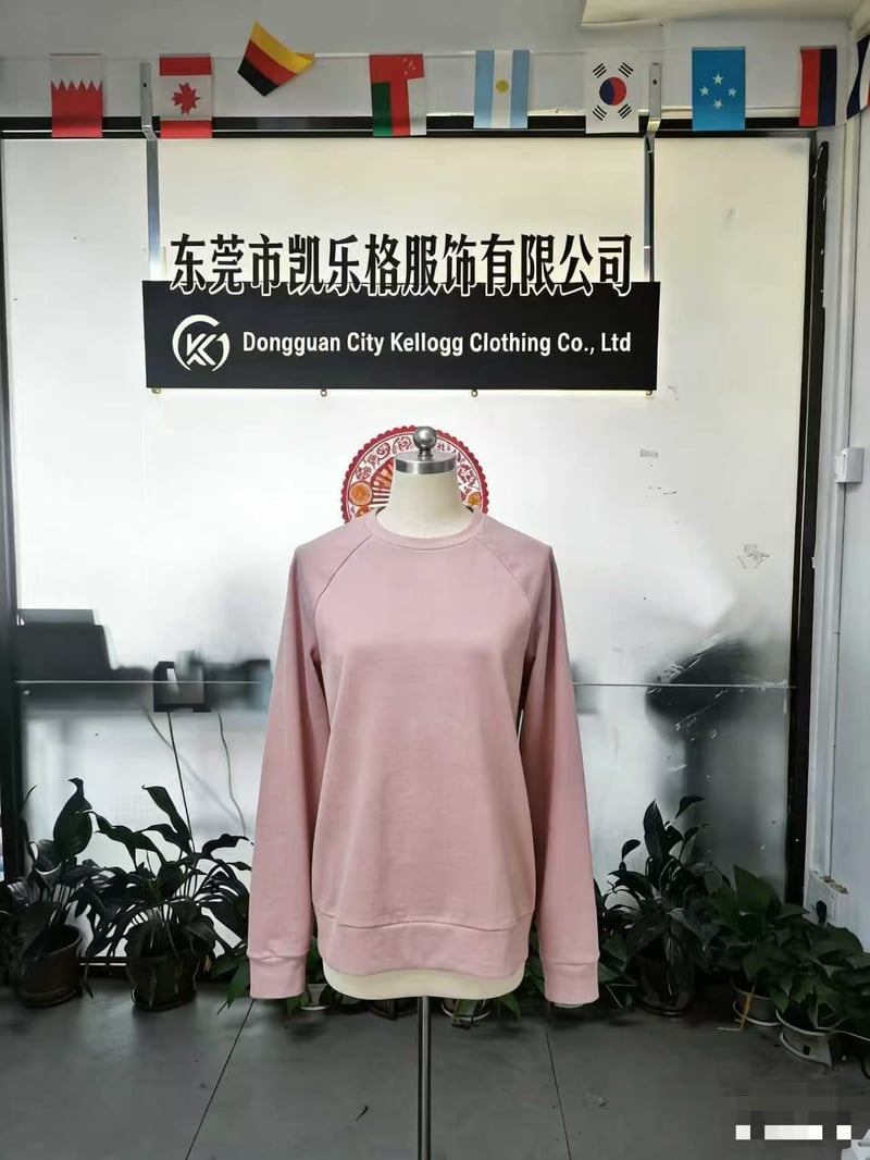 320 GSM Cotton Polyester Crewneck Sweatshirt – Raglan Sleeve Pre-Shrunk OEM Custom Blank