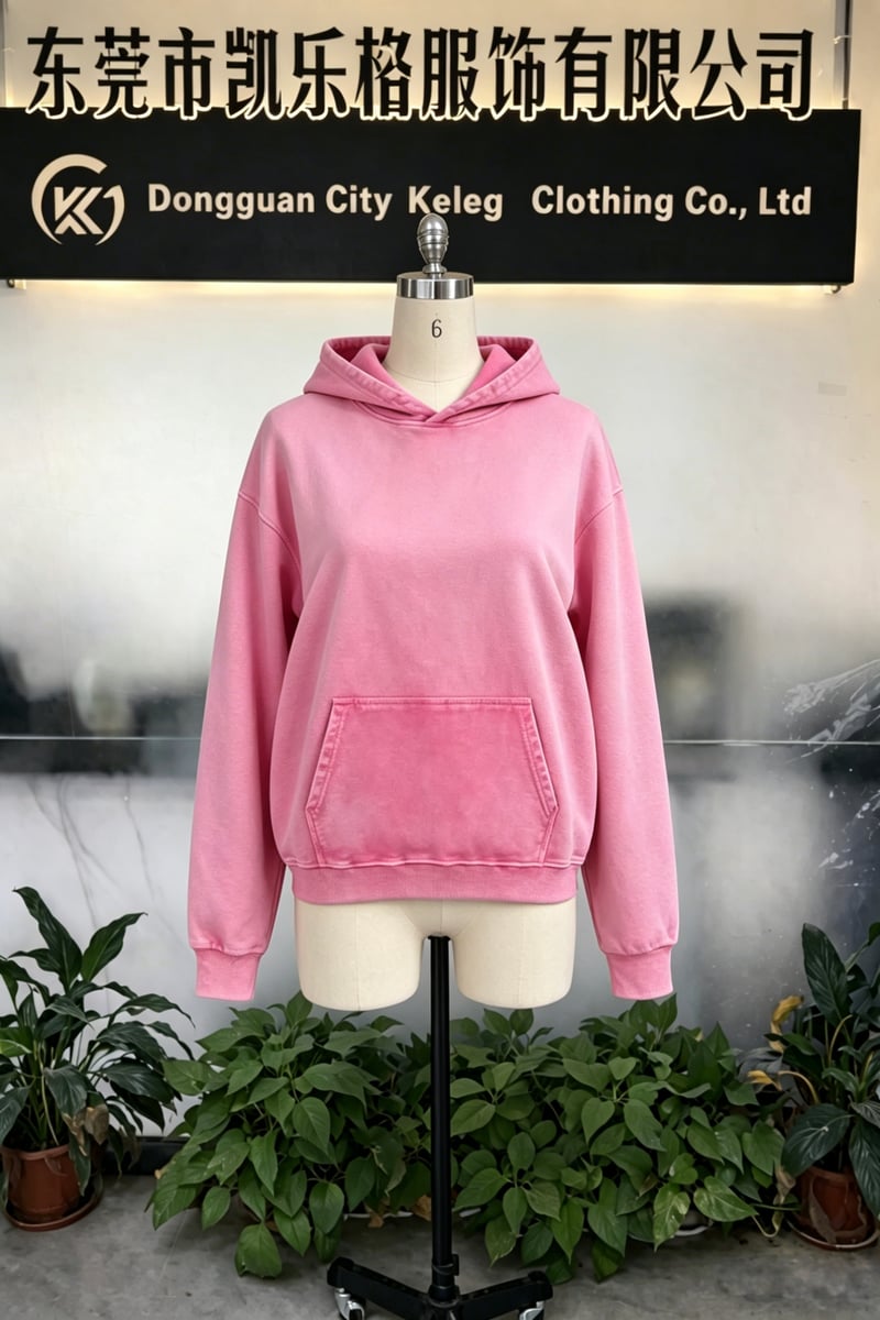 360 GSM Heavyweight Brushed Cotton Fleece Vintage Pigment-Dyed Hoodie