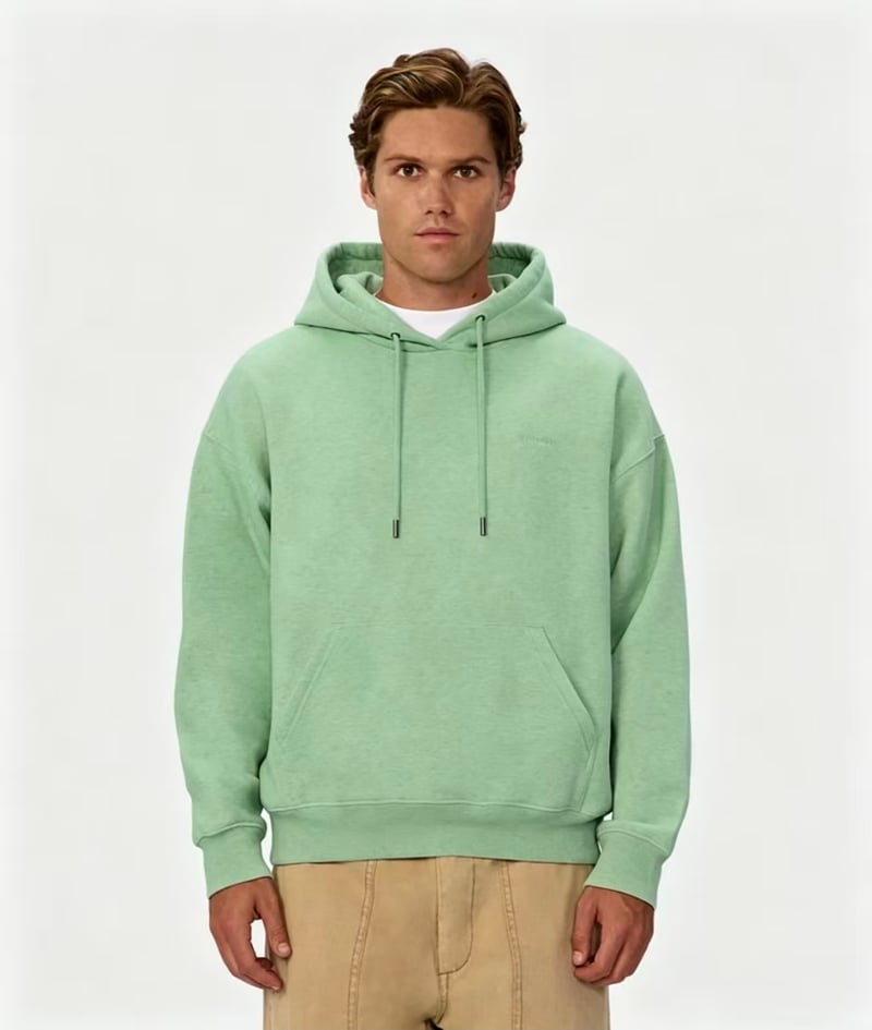 Men’s Light Color Oversized Pullover Hoodie - Casual Streetwear Loungewear with Kangaroo Pocket & Drawstrings