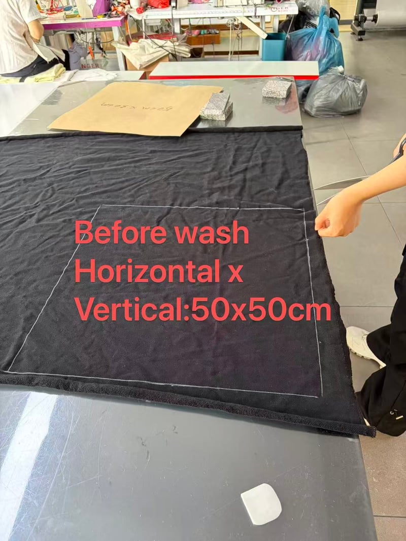 Before wash: model horizontal x vertical: 50x50cm