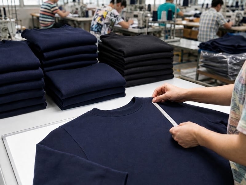 Custom sweatshirt bulk production and garment quality control