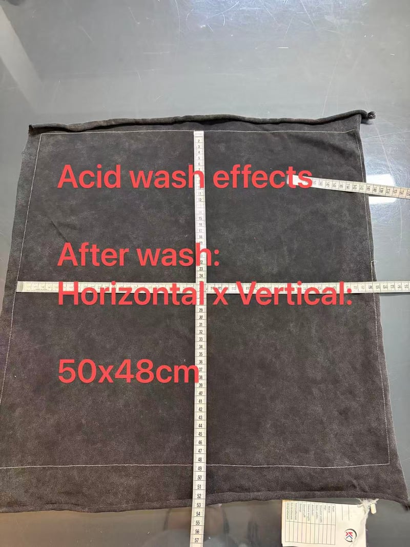 After wash: model horizontal x vertical: 50x48cm