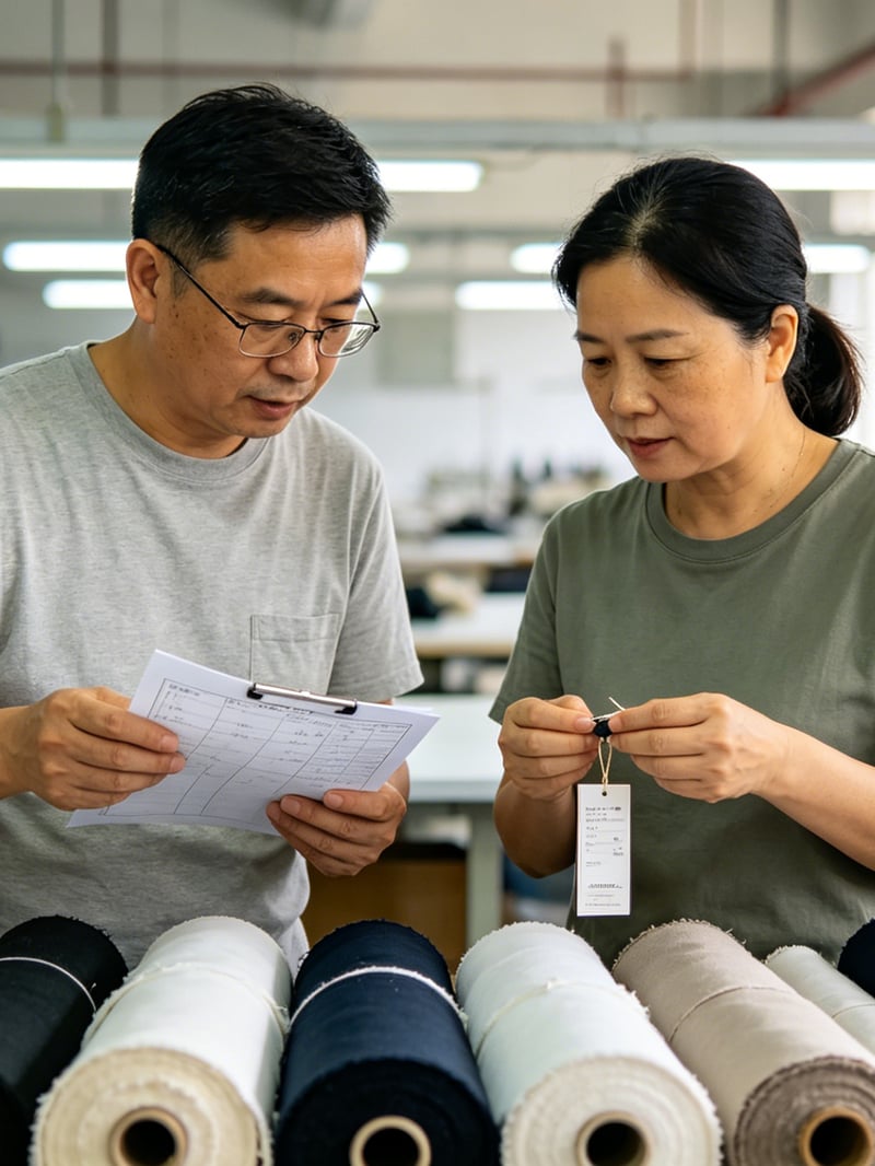 Develop sample based on design and fabric selection.