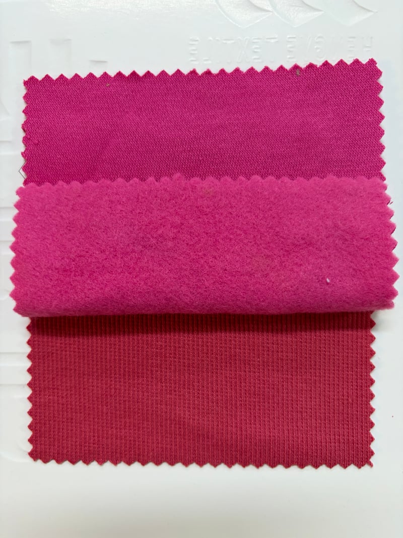 3367# 320gsm fleece cotton poly blend, T/C 2X2 rib
