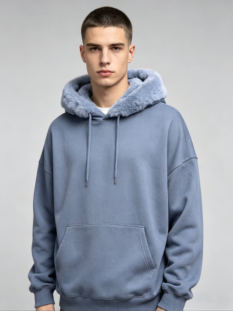 Luxury Fur Trim Heavyweight Hoodie – 21oz / 600 GSM Premium Streetwear