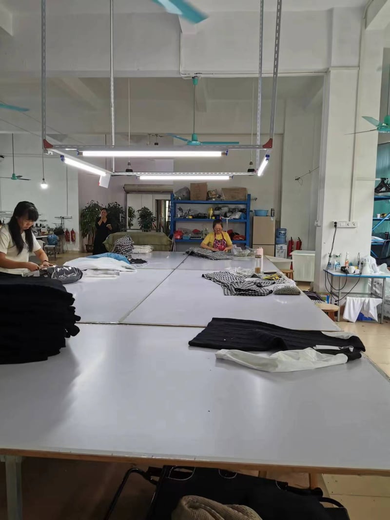 Quality control clothing factory