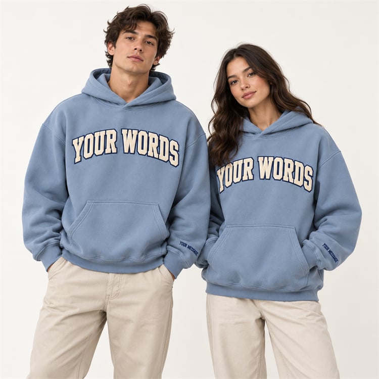 Custom Unisex 300 GSM Oversized Appliqué Hoodie