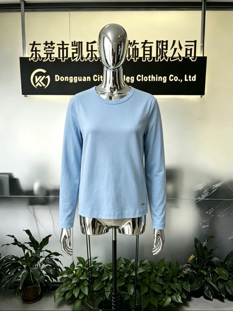 210 GSM Premium Essential Crew-Neck Long Sleeve Cotton Jersey