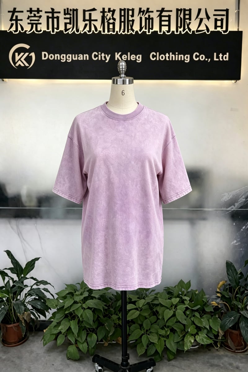 280 GSM Combed Cotton Vintage Jersey Heavyweight Acid-Wash Oversized Tee