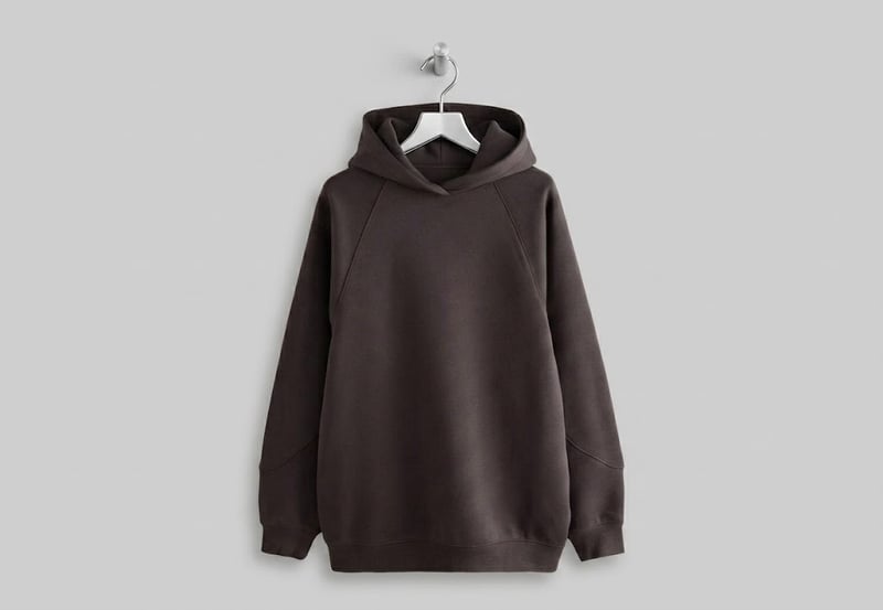 Heavyweight French terry hoodie with structured oversized fit