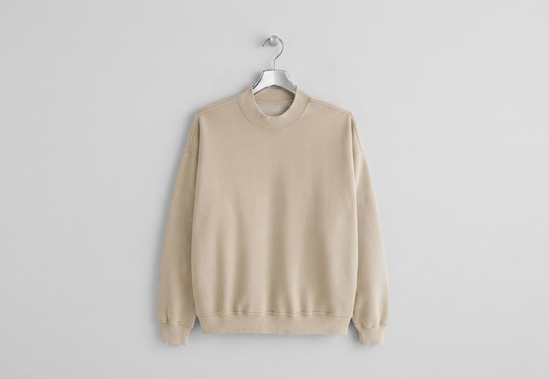 Premium heavyweight oversized sweatshirt with boxy fit