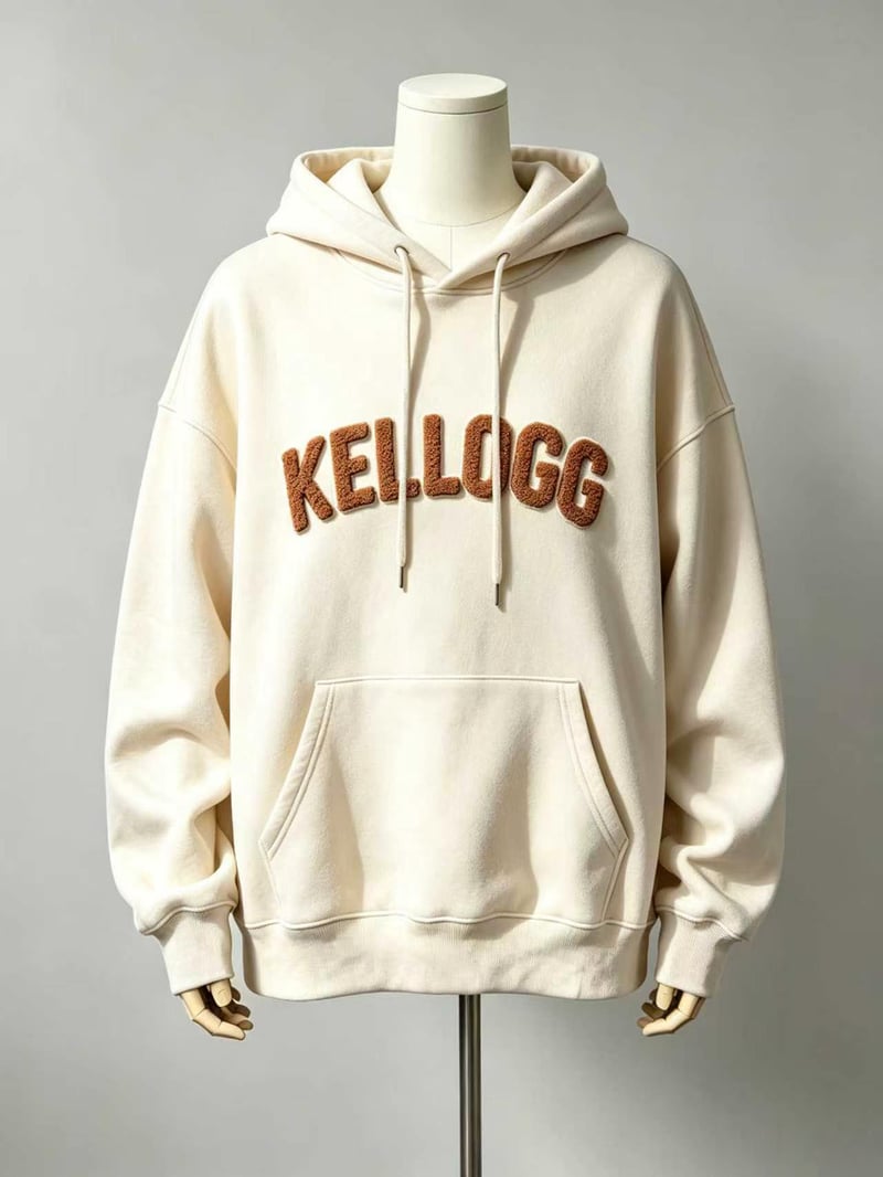 500gsm heavyweight fleece hoodie manufactured for streetwear brands with oversized drop shoulder fit