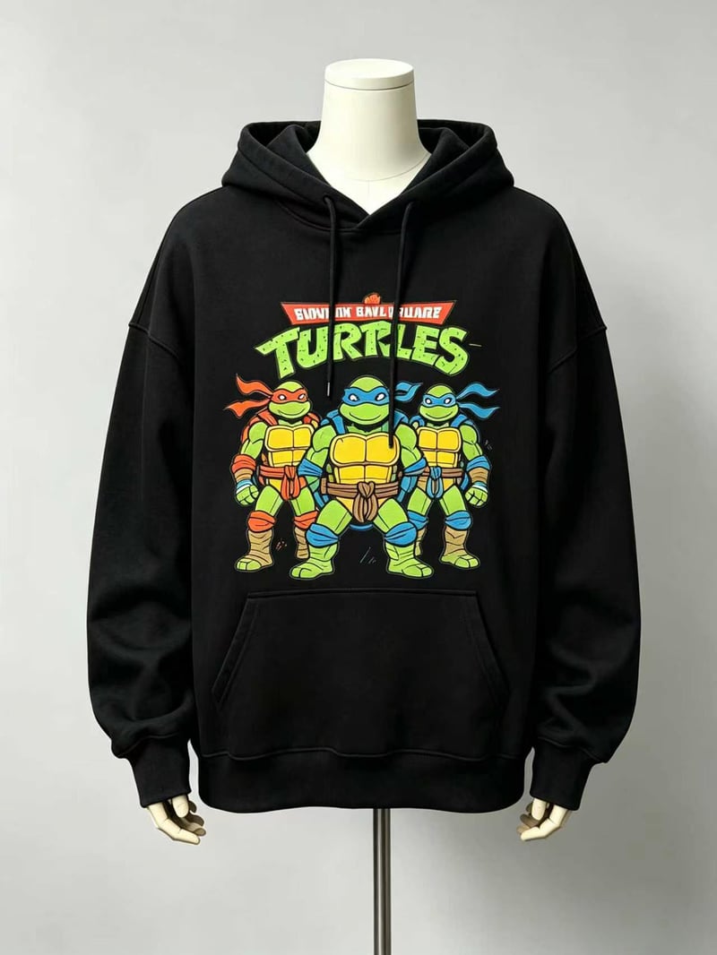 Premium heavyweight oversized hoodie with 550gsm fleece fabric designed for streetwear brand production