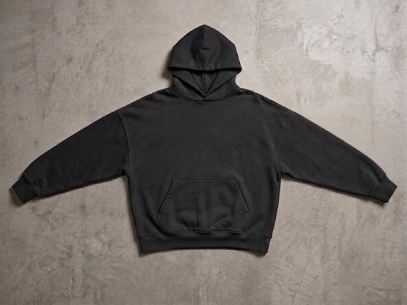 Oversized boxy heavyweight hoodie with dropped shoulders