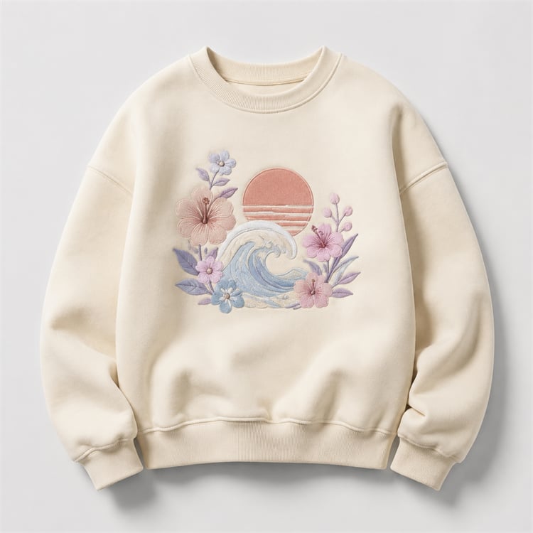 Premium oversized graphic crewneck sweatshirt for Canadian fashion brands