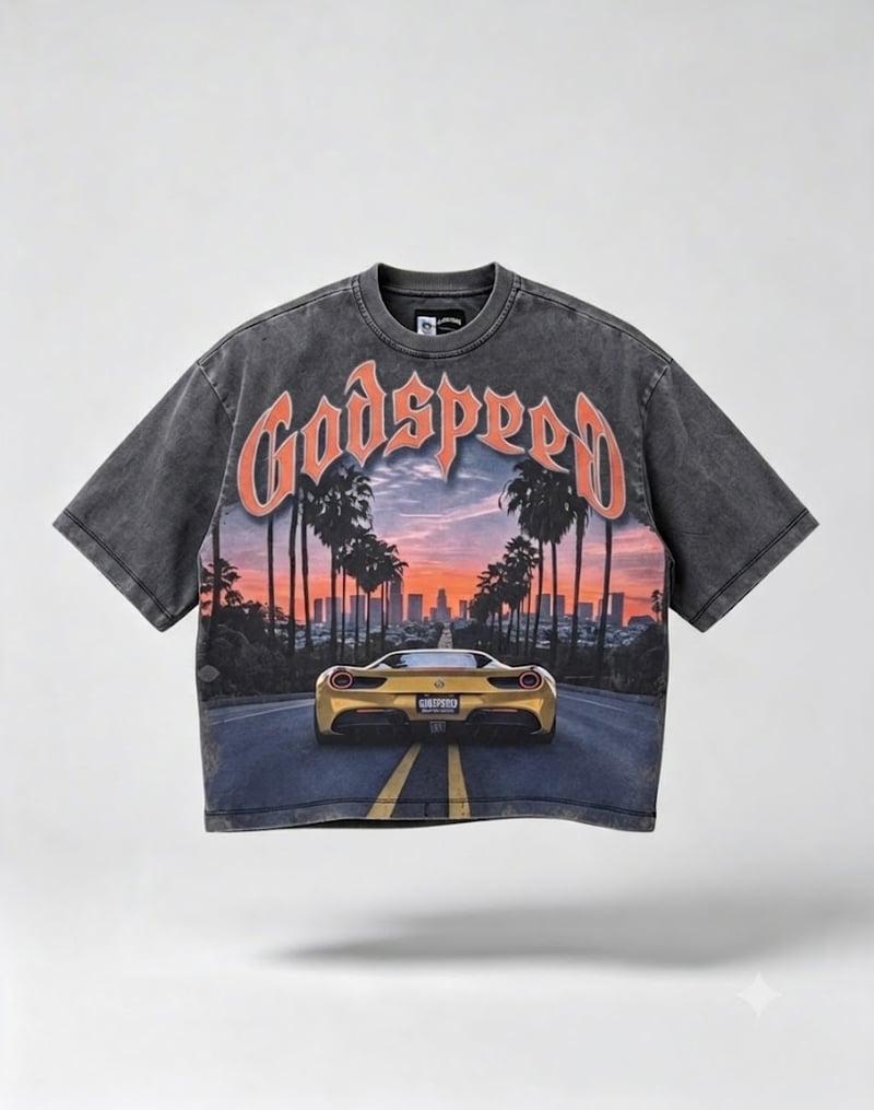 Oversized heavyweight graphic t-shirt manufacturing for streetwear brands