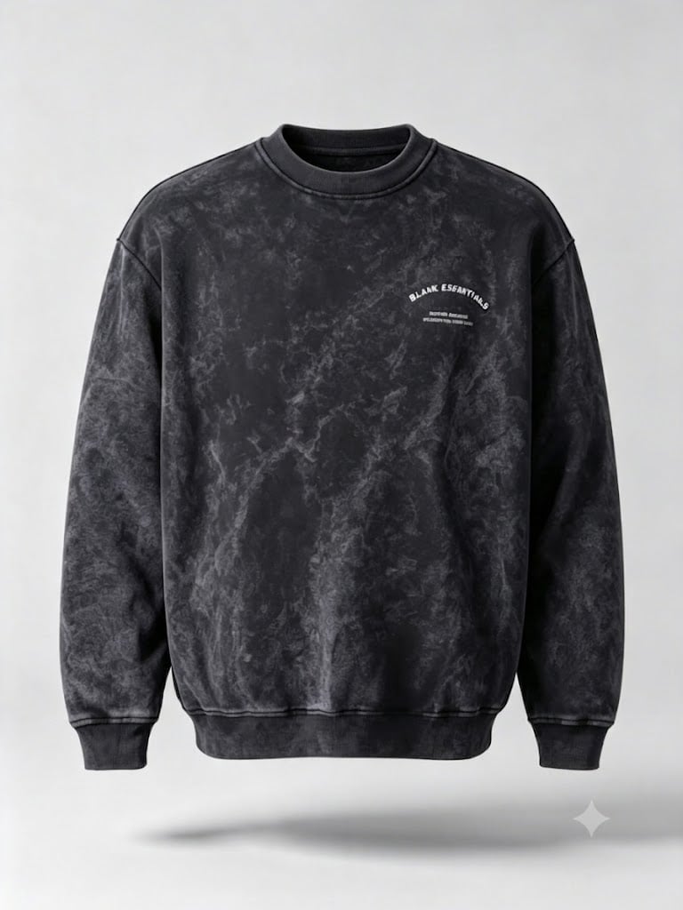 Heavyweight oversized crewneck sweatshirt for premium streetwear brands