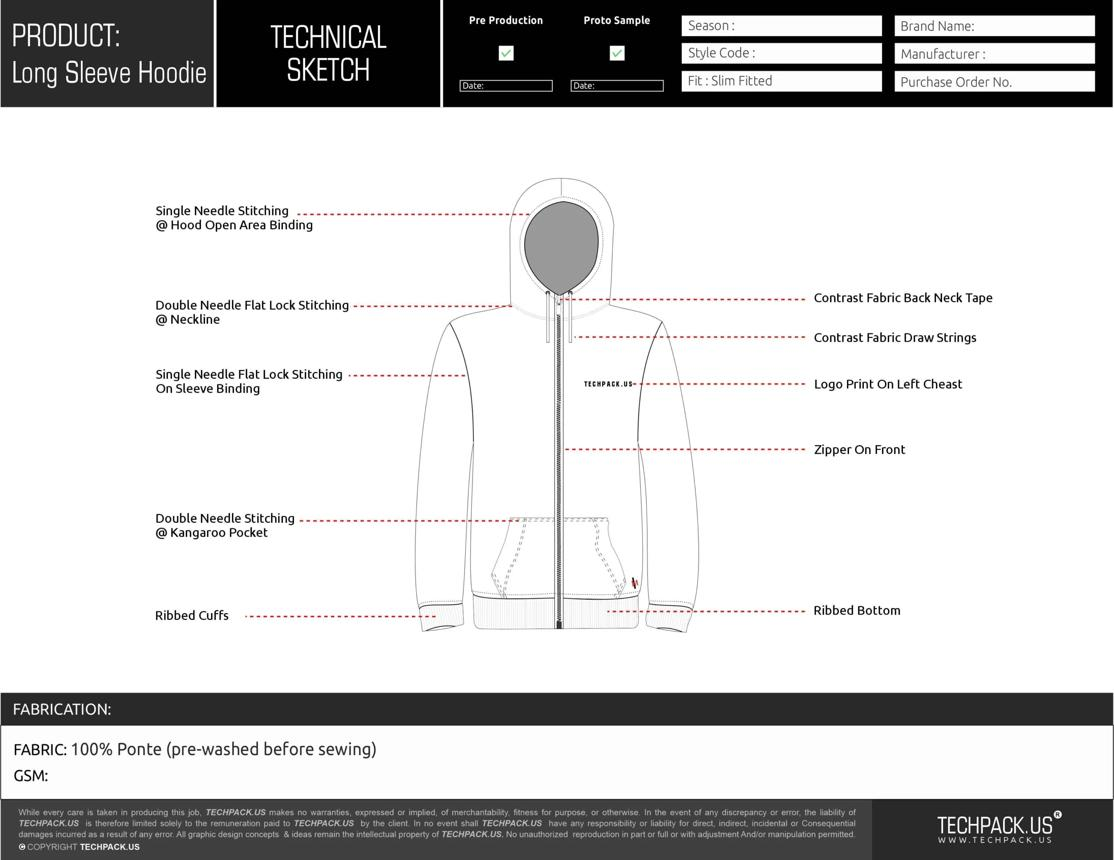 How To Create A Professional Hoodie Tech Pack For Manufacturing